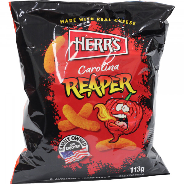 Chrupki Herr&#039;s kukurydziane Carolina Reaper Scorchin Hot 