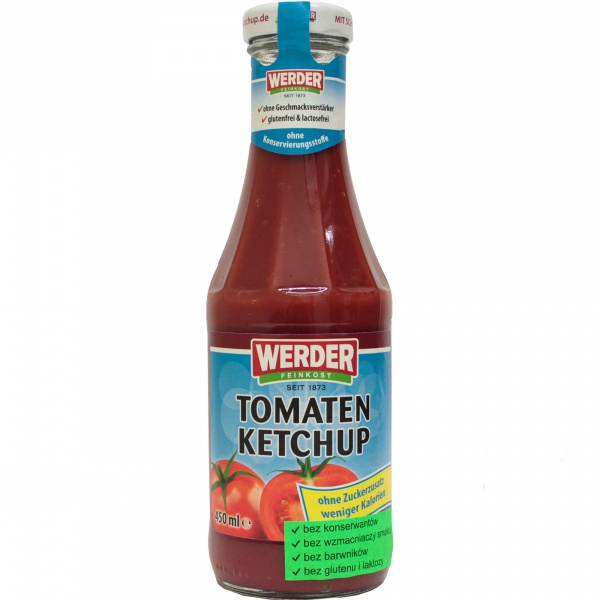 Werder ketchup pomidorowy bez cukru 
