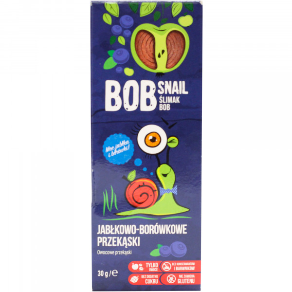 Przekąski Bob Snail bio b/g jabłko borówka b/c 