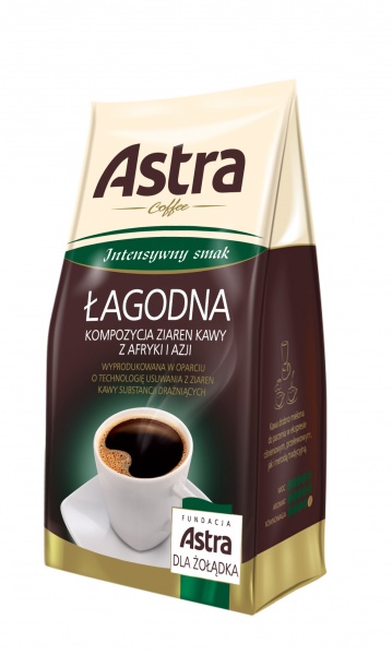 Kawa Astra Łagodna Intensywny Smak drobno mielona 