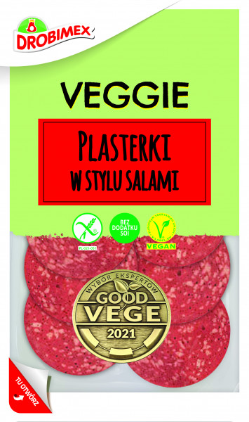 Plasterki veggie bez glutenu w stylu salami 80g 