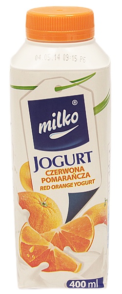 Jogurt Milko czerwone pomarańcza pitny 