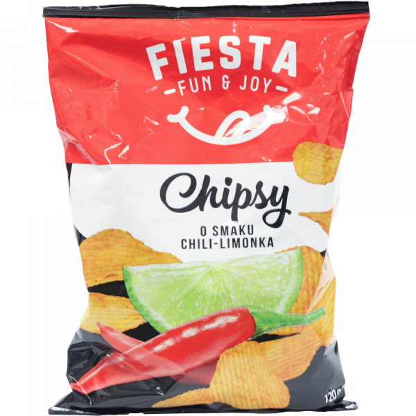 Chipsy karbowane Fiesta chili-limonka 