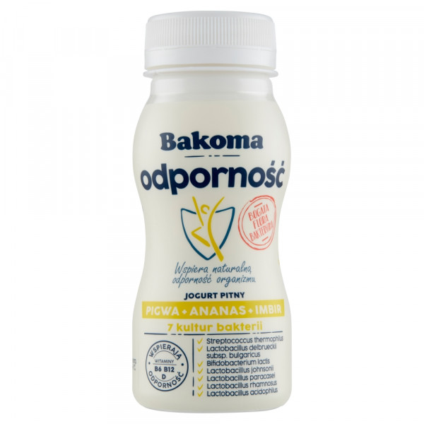 Jogurt bakoma pitny odporność pigwa ananas imbir 