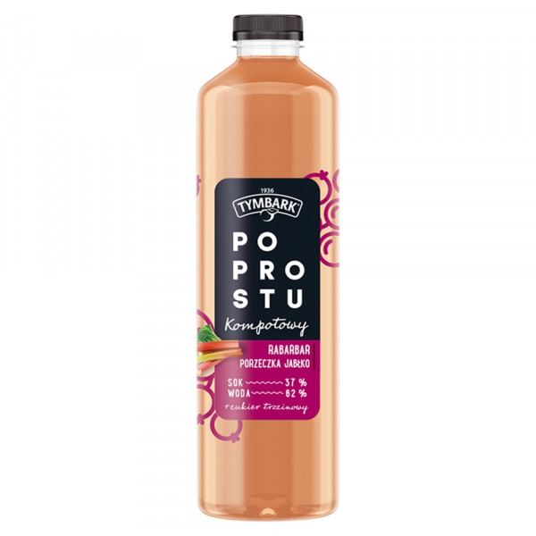 Napój ngaz Tymbark po prostu kompotowy rabar porzeczka + kaucja 50 gr
