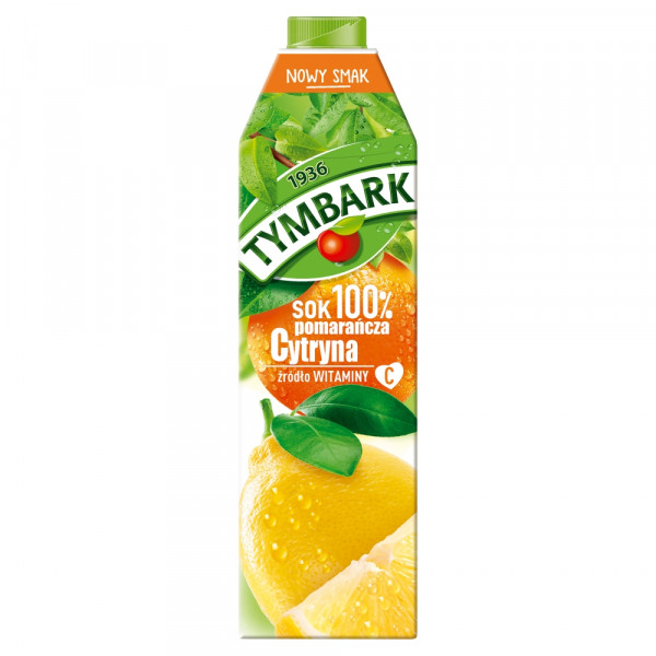 Sok Tymbark 100% classic pomarańcza z cytryną 
