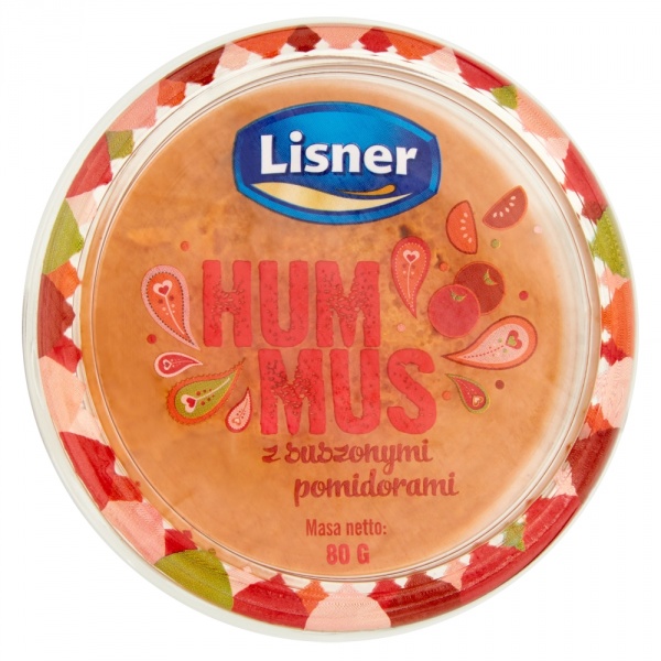 Hummus z suszonymi pomidorami Lisner 80g