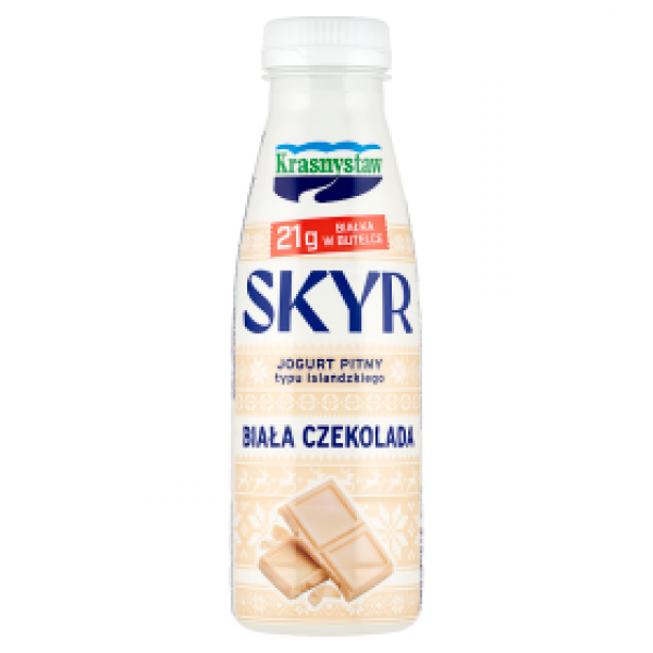 Jogurt pitny Krasnystaw Skyr biała czekolada