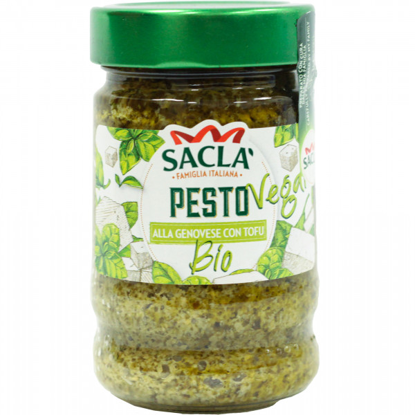 Pesto sacla alla genovese bio wegański z tofu 190g słoik 