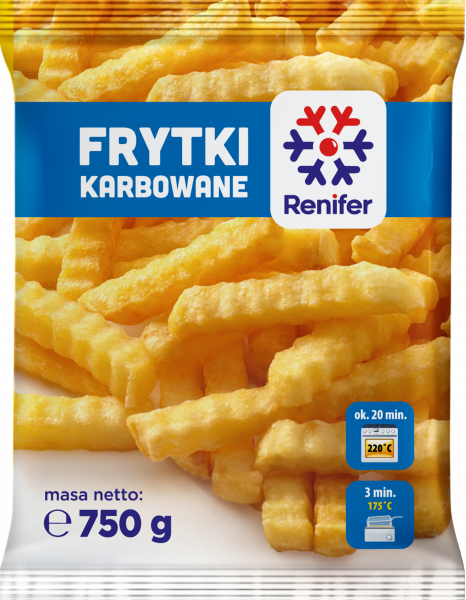 Frytki Renifer karbowane 