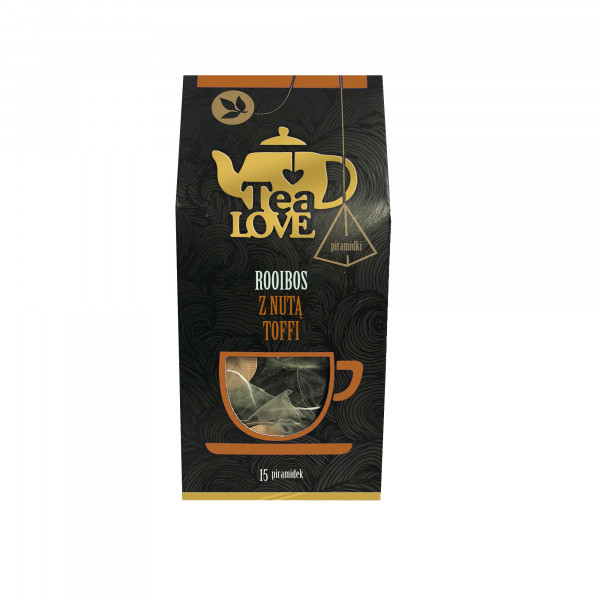Herbata ekspresowa tea love rooibos z nutą toffi piramidki 15tx2,5g 