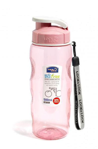 Butelka plastikowa różowa 500ml 