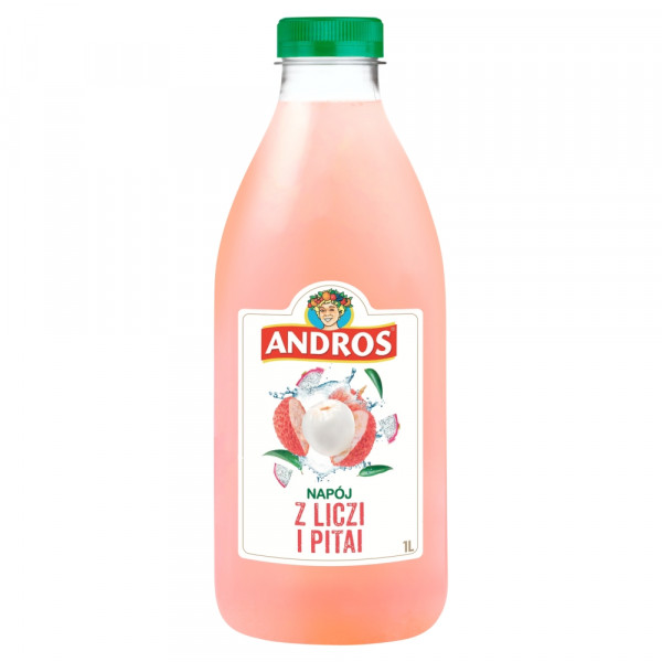 Napój ngaz Andros litchi 1l doliczana jest kaucja 0,50 zł 
