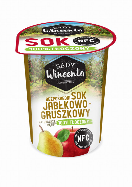 Sady Wincenta Sok jabłkowo-gruszkowy NFC 200 ml