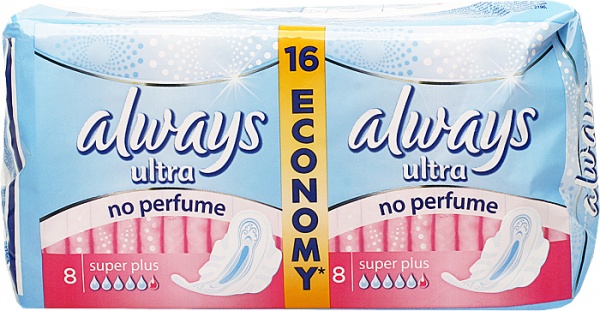 Podpaski Always ultra super plus duo no perfume 16szt 