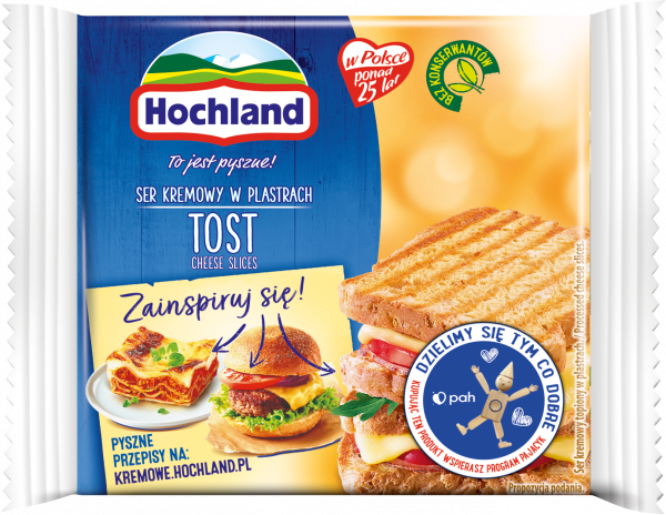 Hochland Ser kremowy w plastrach tost 130 g