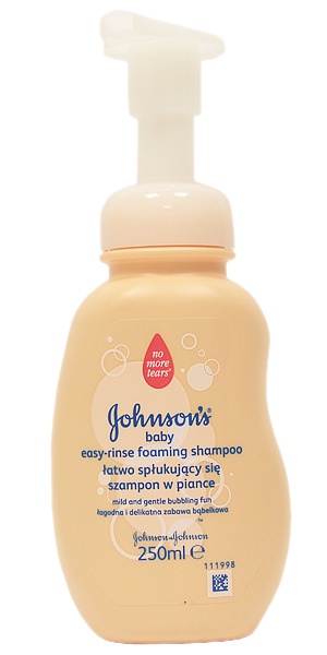 Johnson&#039;s baby szampon do włosów w piance łatwo spłukujący się