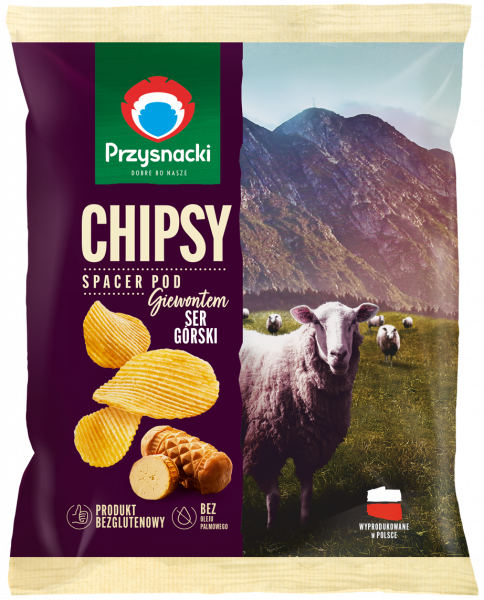 Chipsy Przysnacki spacer pod giewontem smak sera górskiego 