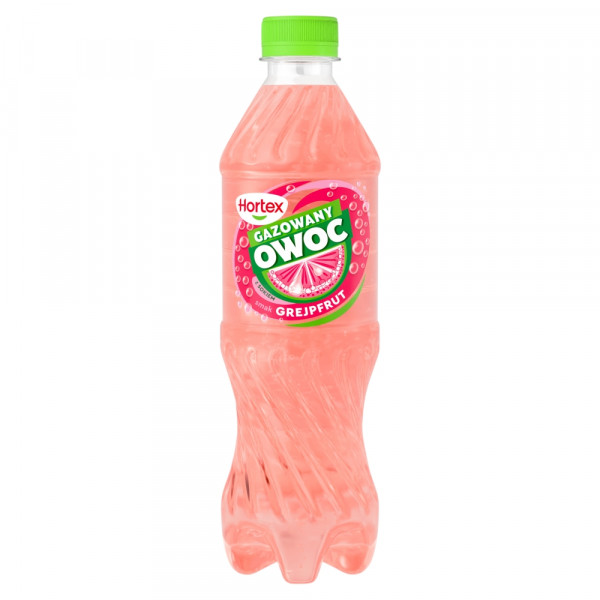 Hortex Gazowany Owoc napój o smaku grejpfrutowym butelka 500ml