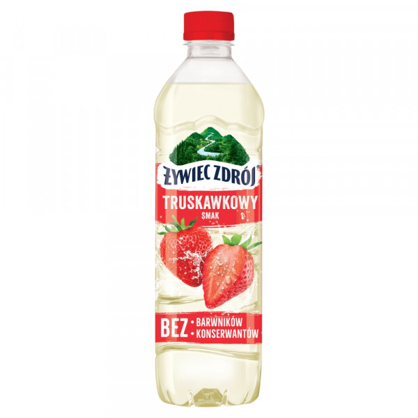Napój ngaz Żywiec Zdrój z nutą truskawki z sokiem 500ml doliczana jest kaucja 50 gr