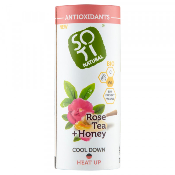 Napój Soti natural rose tea+honey nfc bio 