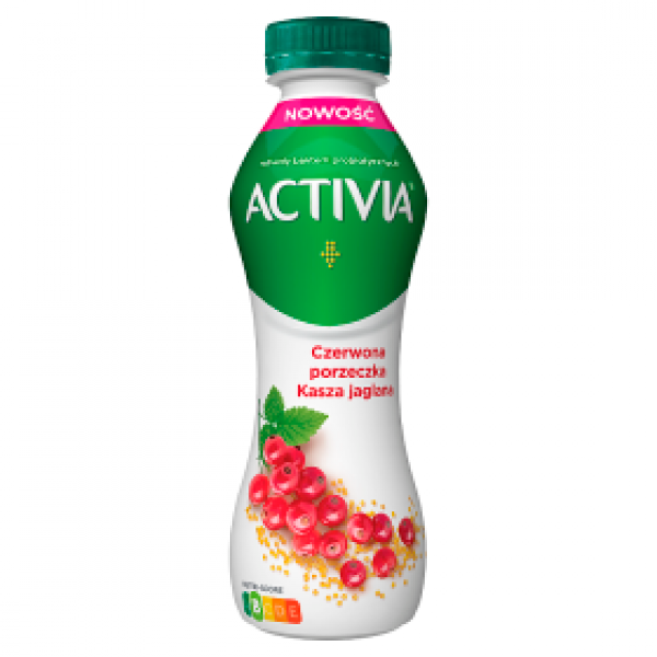 Jogurt Activia drink czerwona porzeczka z kaszą jaglaną 