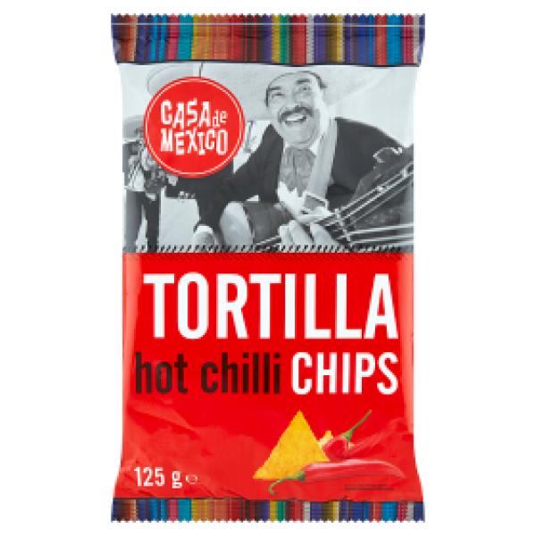 Case De Mexico Tortilla chips chilli 125 g