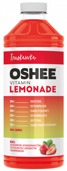 Napój Oshee niegazowany vitamin lemonade truskawka 