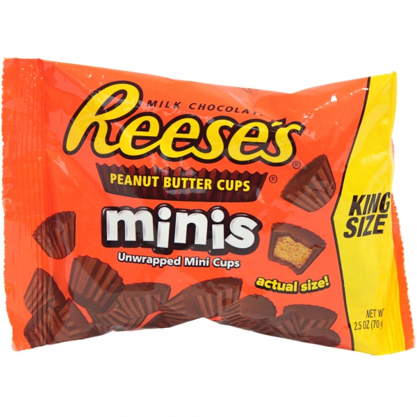 Baton peanut butter cup minis king size resses 