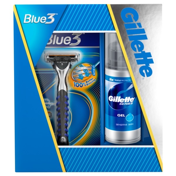 Gillette zestaw 2014 maszynka blue3 1wkł+ żel series 75ml 