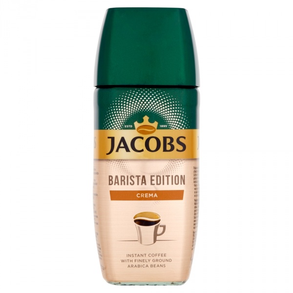 Jacobs Barista Crema Kompozycja kawy rozpuszczalnej i zmielonych ziaren kawy 95 g