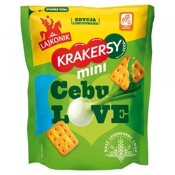 Krakersy Lajkonik mini cebulove