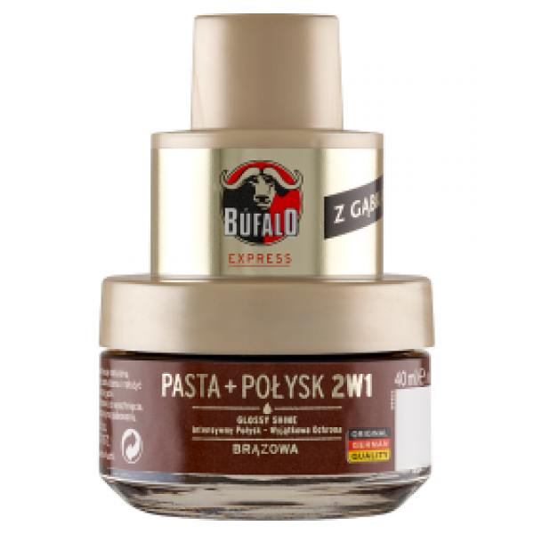 Pasta do butów Bufalo express połysk brązowa