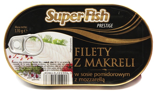 Filet z makreli w sosie pomidorowym z mozarellą Superfish Prestige