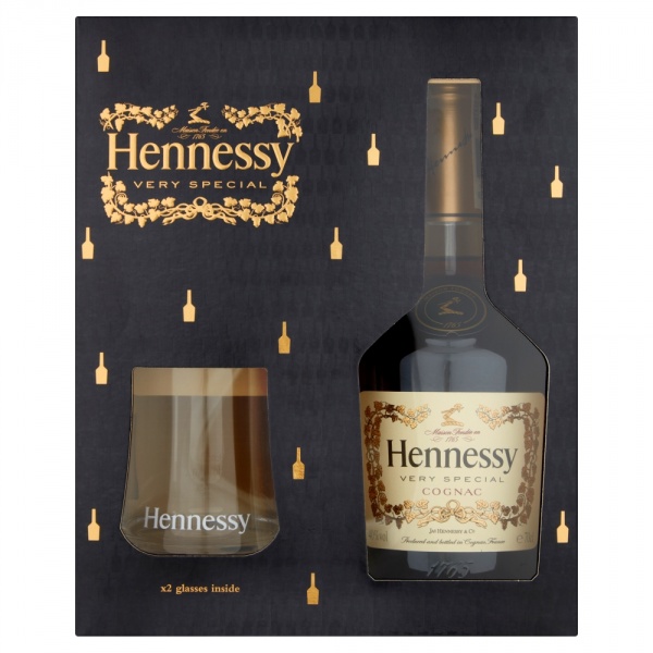COGNAC HENNESSY VS 40% 0,7L + 2 SZKLANKI, 1 szt/0,700 litr COGNAC HENNESSY VS 40% 0,7L + 2 SZKLANKI, 1 szt/0,700 litr