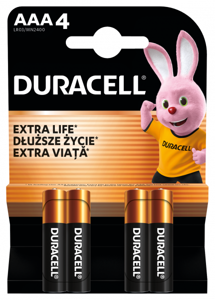 Baterie Duracell AAA/LR03 4szt/op 