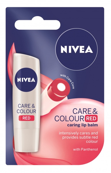 NIVEA Pomadka Care &amp; Color Red 4,8 g