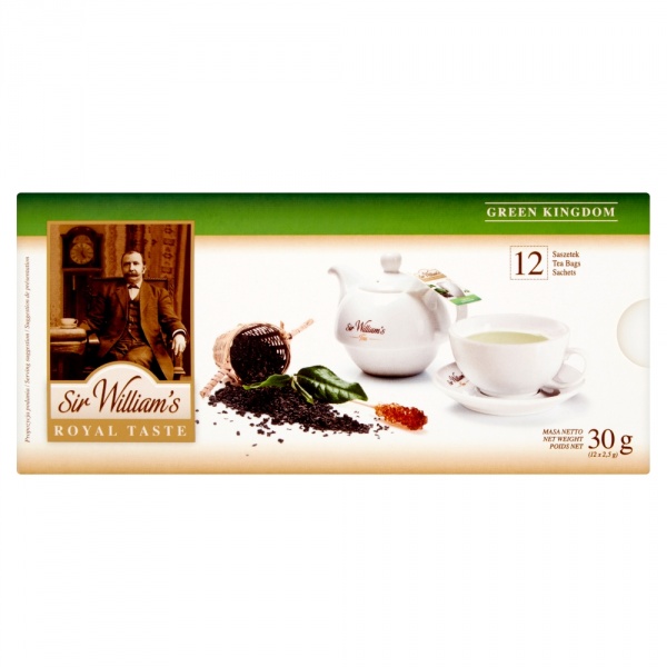 Herbata Sir Williams Royal Taste Green Kingdom 12 szt 30g