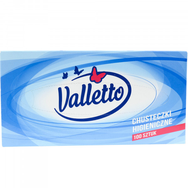 Chusteczki higieniczne Valletto 2w 100szt 