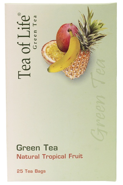 Herbata tea of life zielona z owocami tropikalnymi 