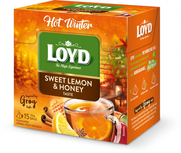 Herbata eksp loyd hot winter sweet lemon&amp;honey 15tx3g 