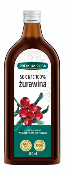 Premium Rosa Sok NFC 100 % żurawina 500 ml