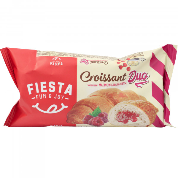 Rogal Fiesta croissant duo malina-wanilia 