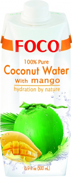 Woda kokosowa Foco z mango 