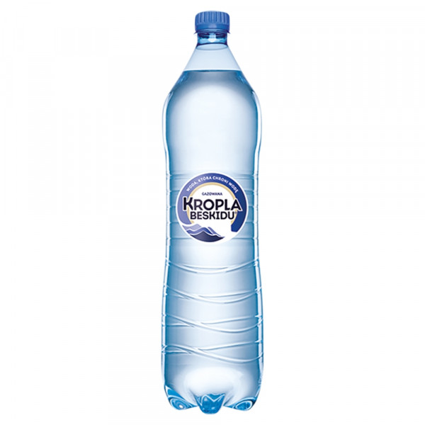 Woda gaz Kropla Beskidu żródlana 1,5l doliczana jest kaucja 50 gr