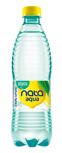 Woda delikatnie gazowana z nutą cytryny Nata Aqua 0,5l