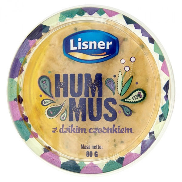 Hummus z dzikim czosnkiem Lisner 80g