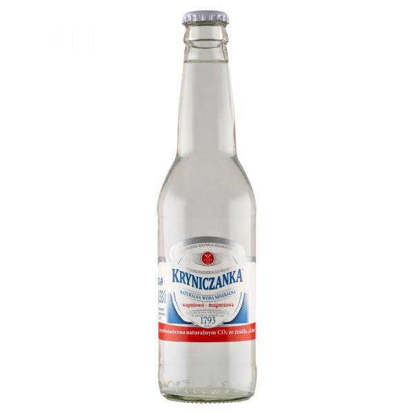 Woda gaz Kryniczanka mineralna wapniowo-magnezowa 330ml doliczana jest kaucja 50 gr