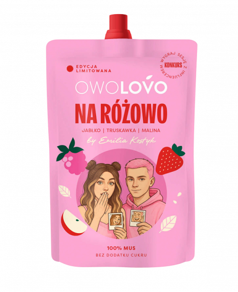 Mus Owolovo b/c jabłko-truskawka-malina 