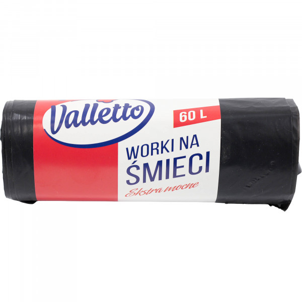 Worki na śmieci Valletto 60l ekstramocne 10szt 